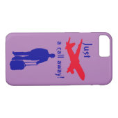 Vergeet me niet Case-Mate iPhone case (Achterkant (Horizontaal))
