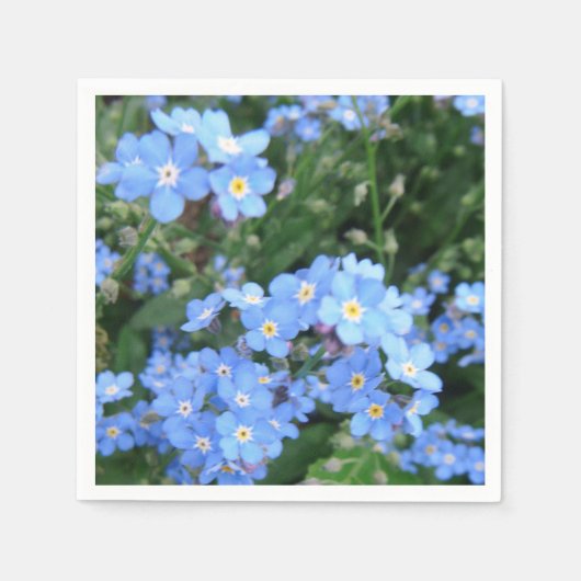 *Vergeet-me-niet* cocktailservetten Servet (Voorkant)