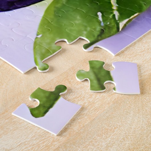 Vergeet me niet dat Blauwe Floral Waterverf Legpuzzel (Zijkant)