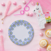 Vergeet me niet dat borden geen blauwe bloem zijn papieren bordje (Feest)