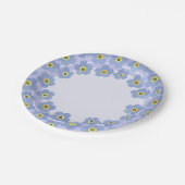 Vergeet me niet dat borden geen blauwe bloem zijn papieren bordje (Gekanteld)