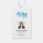 Vergeet me niet dat de bloemen van de Estate Cliën Cadeaulabel (Achterkant)