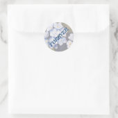 VERGEET ME NIET DAT DE STROOKSTICKERS ZONDER STROM RONDE STICKER (Tas)