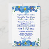 Vergeet me niet dat de Waterverf van de Blauwe Flo Kaart (Voorkant)