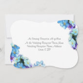 Vergeet me niet dat de Waterverf van de bloemen ge Kaart (Achterkant)