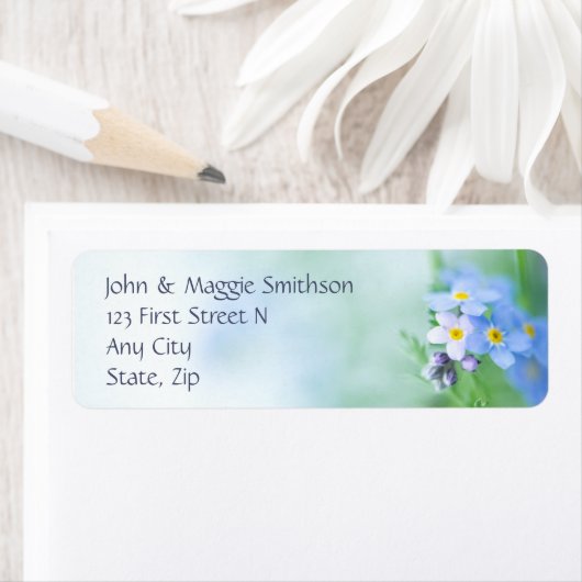 Vergeet me niet dat er geen blauwe tuinventilator  etiket (Insitu)