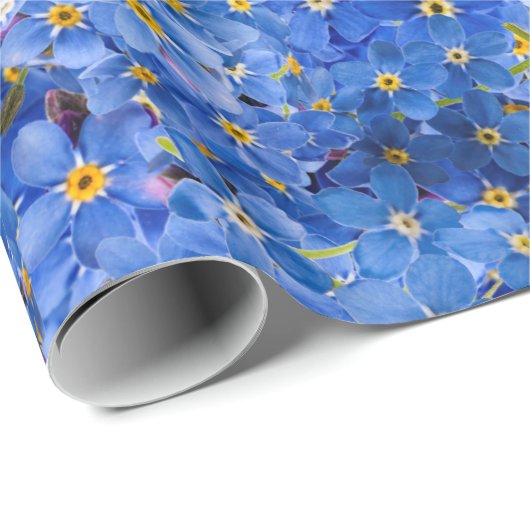 Vergeet me niet dat er geen bloem is cadeaupapier (Rol Hoek)