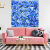 Vergeet me niet dat er geen bloem is canvas afdruk (Insitu (Woonkamer))