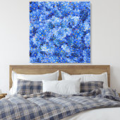 Vergeet me niet dat er geen bloem is canvas afdruk (Insitu (Slaapkamer))