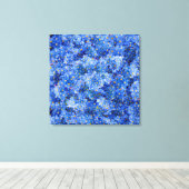 Vergeet me niet dat er geen bloem is canvas afdruk (Insitu (Houten vloer))