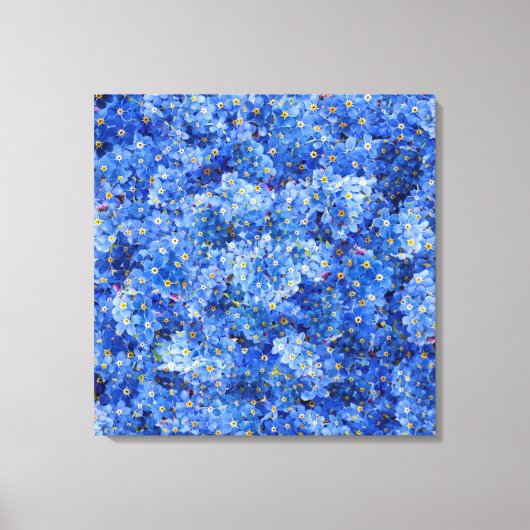 Vergeet me niet dat er geen bloem is canvas afdruk (Voorkant)