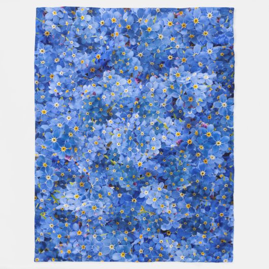 Vergeet me niet dat er geen bloem is fleece deken (Voorkant)