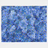 Vergeet me niet dat er geen bloem is fleece deken (Voorkant (Horizontaal))