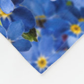 Vergeet me niet dat er geen bloem is fleece deken (Hoek)