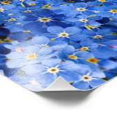 Vergeet me niet dat er geen bloem is foto afdruk (Hoek)