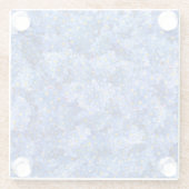 Vergeet me niet dat er geen bloem is glazen onderzetter (Achterkant)