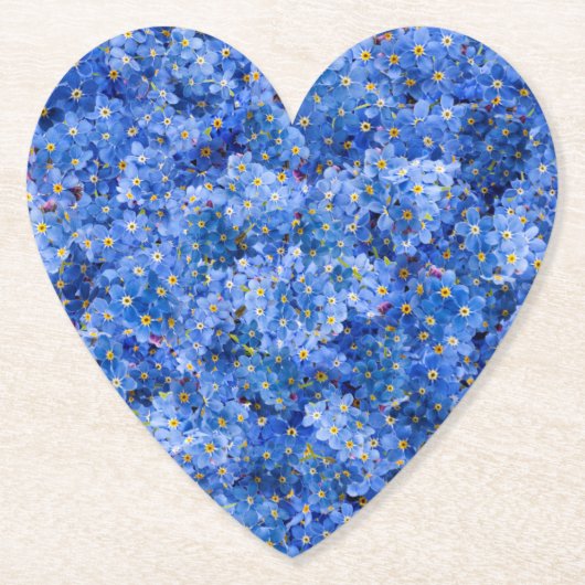 Vergeet me niet dat er geen bloem is kartonnen onderzetters (Voorkant)