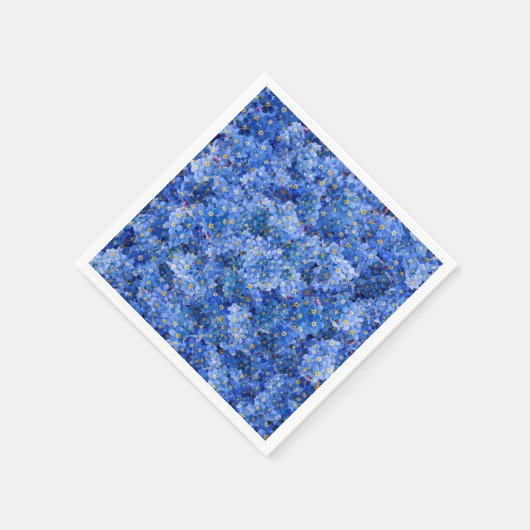 Vergeet me niet dat er geen bloem is servet (Hoek)