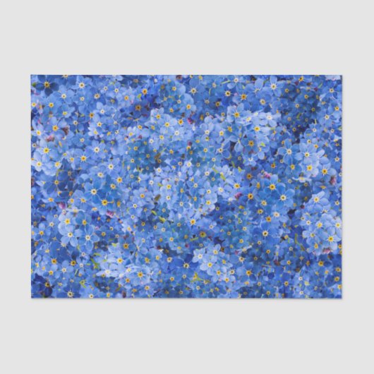 Vergeet me niet dat er geen bloem is tissuepapier (Voorkant)