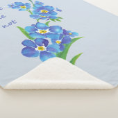 Vergeet me niet dat Garden Flower Inspirerend Quot Sherpa Deken (3/4)