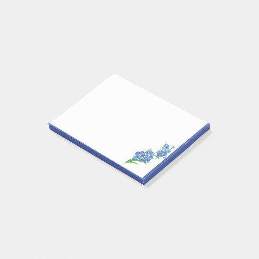 Vergeet me niet dat Garden Flower me niet vergeet Post-it® Notes (Schuin)