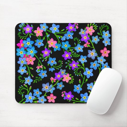 Vergeet me niet dat Garden Flowers Mousepad me nie Muismat (Met muis)