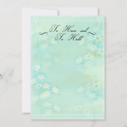 Vergeet me niet dat het huwelijk een uitnodiging i (Achterkant)