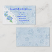 Vergeet me niet dat het Visitekaartje van de Flori (Voorkant / Achterkant)