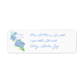 Vergeet me niet dat ik geen aangepaste Waterverf t Etiket (Voorkant)