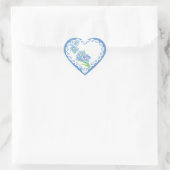 Vergeet me niet dat ik geen aangepaste Waterverf t Hart Sticker (Tas)