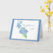 Vergeet me niet dat ik geen aangepaste Waterverf t Kaart (Gele Bloem)