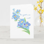 Vergeet me niet dat ik geen aangepaste Waterverf t Kaart (Gele Bloem)