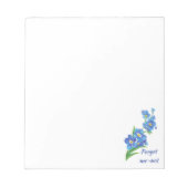 Vergeet me niet dat ik geen aangepaste Waterverf t Notitieblok (Voorkant)