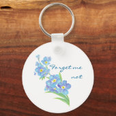 Vergeet me niet dat ik geen aangepaste Waterverf t Sleutelhanger (Voorkant)