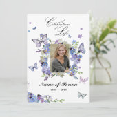 Vergeet me niet dat ik geen begrafenis van het lev kaart (Staand voorkant)