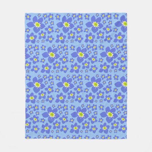 Vergeet me niet dat ik geen bloemontwerp op Fleece (Voorkant)