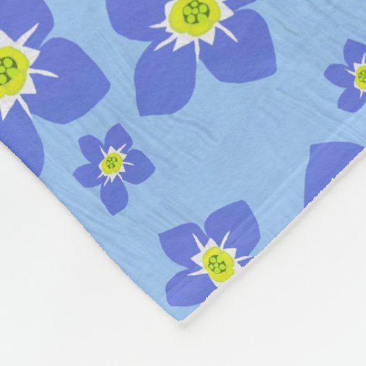 Vergeet me niet dat ik geen bloemontwerp op Fleece (Hoek)