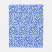 Vergeet me niet dat ik geen bloemontwerp op Fleece Deken (Voorkant)