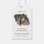 Vergeet me niet dat ik geen foto-begrafenisgeheuge cadeaulabel (Achterkant)