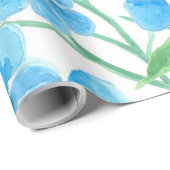 Vergeet me niet dat ik geen naadloos bloempatroon  cadeaupapier (Rol Hoek)