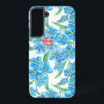 Vergeet me niet dat ik geen naadloos bloempatroon  samsung galaxy hoesje<br><div class="desc">Waterverf naadloos patroonontwerp,  waarbij ik vergeet dat ik geen bloemen en ladybugs heb.</div>
