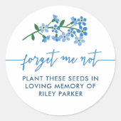 Vergeet me niet dat ik geen Plant nodig heb om geh Ronde Sticker (Voorkant)