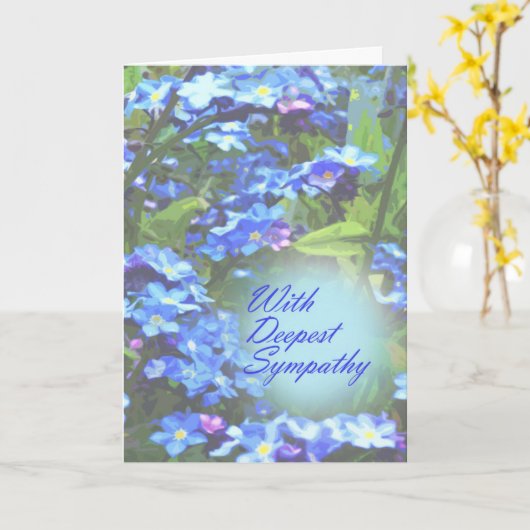 Vergeet me niet dat ik geen Sympathiekaart heb Kaart (Gele Bloem)