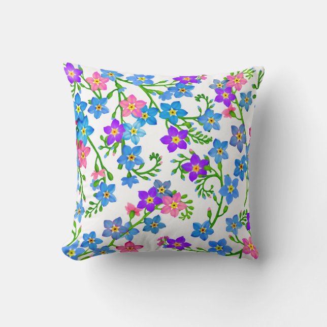 Vergeet me niet dat ik geen tuinbloemen pillow ben kussen (Voorkant)
