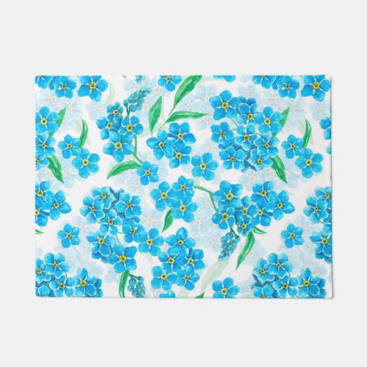 Vergeet me niet dat ik geen waterverf bloemen heb deurmat (Voorkant)