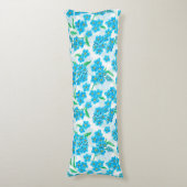 Vergeet me niet dat ik geen waterverf bloemen heb lichaamskussen (Voorkant Verticaal)