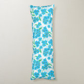 Vergeet me niet dat ik geen waterverf bloemen heb lichaamskussen (Achterkant (Verticaal))