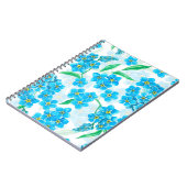 Vergeet me niet dat ik geen waterverf bloemen heb notitieboek (Linkerzijde)