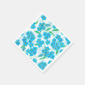 Vergeet me niet dat ik geen waterverf bloemen heb servet (Hoek)