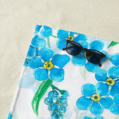 Vergeet me niet dat ik geen waterverf bloemen heb strandlaken (In situ)